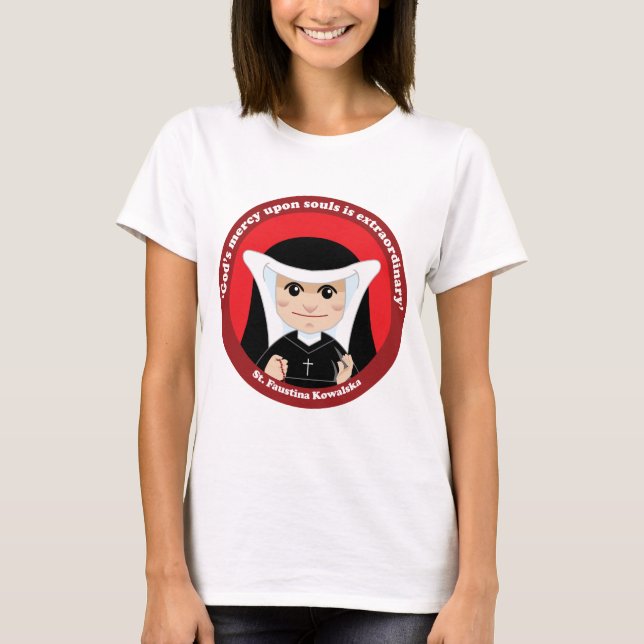 St. Faustina Kowalska T-Shirt (Front)