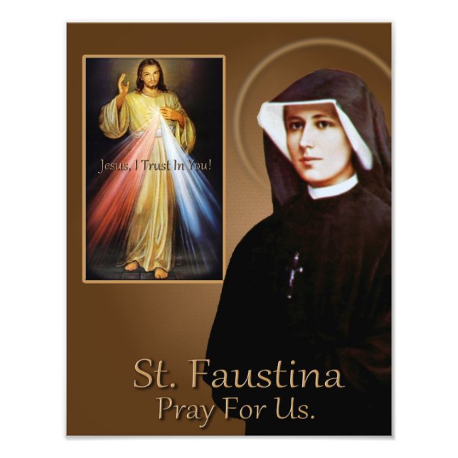 ST FAUSTINA PHOTO PRINT (Front)
