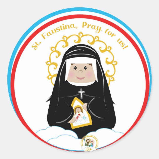 St. Faustina Sticker (Front)