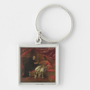 St. Filippo Neri Curing Pope Clemente VIII Key Ring