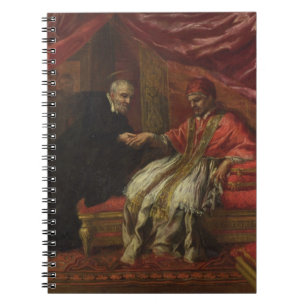 St. Filippo Neri Curing Pope Clemente VIII Spiral Notebook