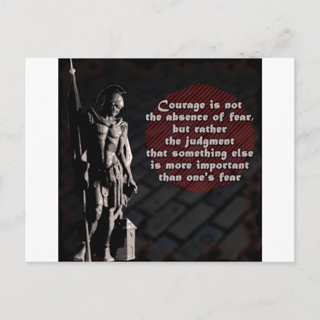 St. Florian Courage Firefighter Postcard (Front)