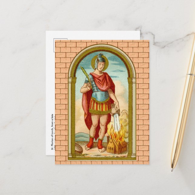 St. Florian of Lorch (BK 32) Postcard (Front/Back In Situ)