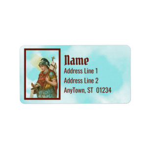 St. Florian with Bucket (Clear Skies; M 019) Label