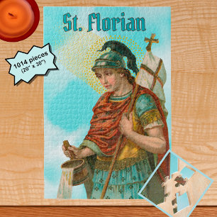 St. Florian with Bucket (Clouds; M 019) Jigsaw Puzzle
