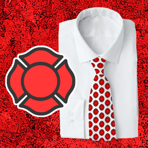 St. Florian's Cross Tie with Medium Crosses