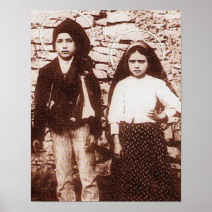 ST FRANCESCO AND ST JACINTA POSTER