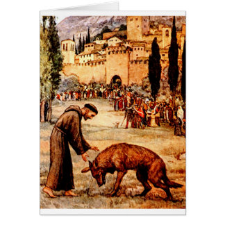 St Francis and the Wolf