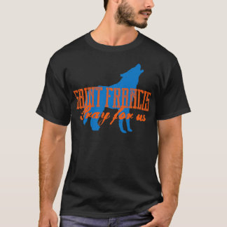 St Francis and the Wolf Assisi Pray for Us Catholi T-Shirt