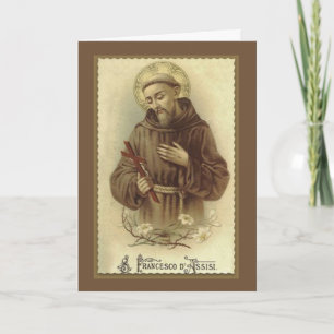 St. Francis Catholic Condolence Thank You Card