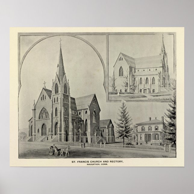 St Francis Church, Naugatuck Poster (Front)