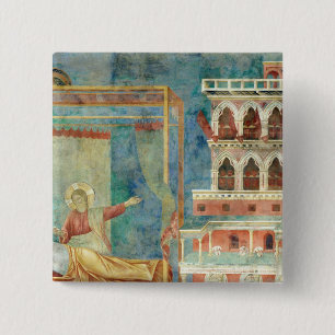 St. Francis Dreams of a Palace full of Weapons 15 Cm Square Badge