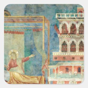 St. Francis Dreams of a Palace full of Weapons Square Sticker