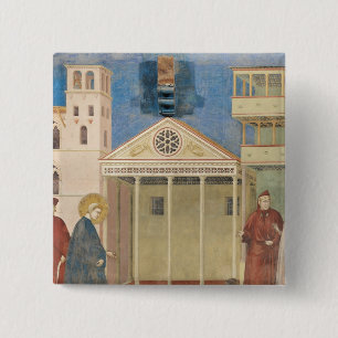 St. Francis Honoured by a Simple Man, 1297-99 15 Cm Square Badge