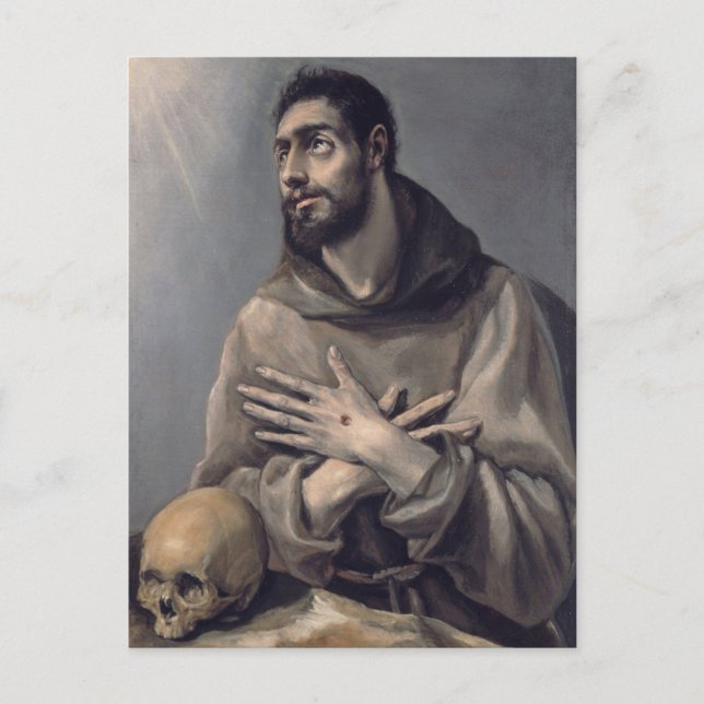 St. Francis in Ecstasy by El Greco Postcard (Front)