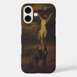 St Francis Lamenting at the Foot of the Cross  iPhone 16 Case