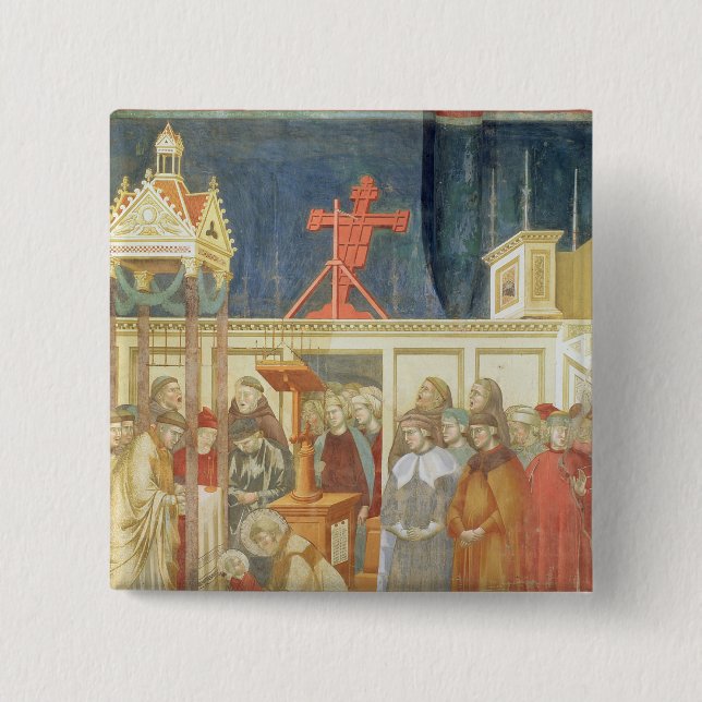 St. Francis of Assisi 15 Cm Square Badge (Front)