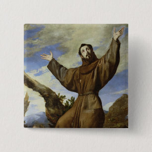 St. Francis of Assisi 1642 15 Cm Square Badge