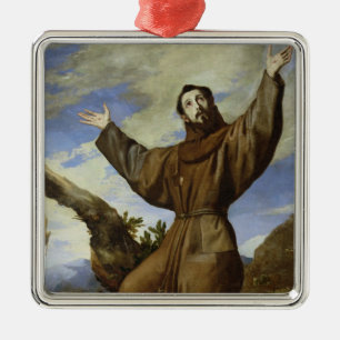 St. Francis of Assisi 1642 Metal Tree Decoration