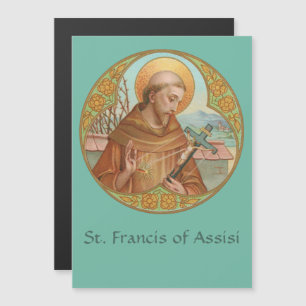 St Francis of Assisi (BK02) Magnetic Greeting Card