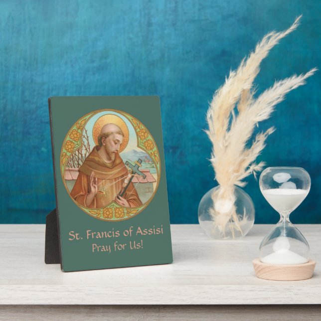 St. Francis of Assisi (BK 002) 5"x7" Plaque (Side)
