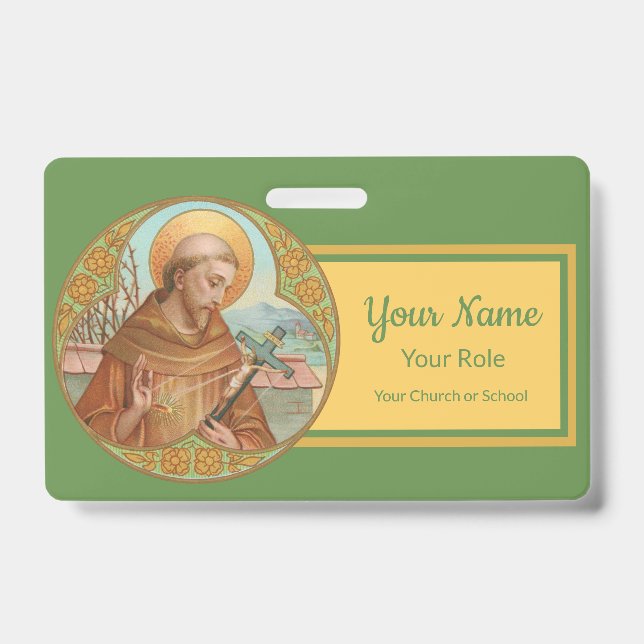 St. Francis of Assisi (BK 002) ID Badge (Front)
