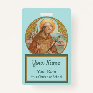 St. Francis of Assisi (BK 002) ID Badge