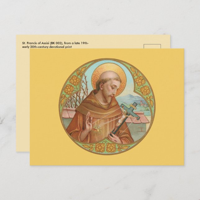 St. Francis of Assisi (BK 002) Postcard (Front/Back)