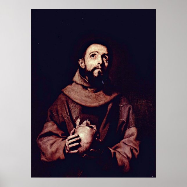 St. Francis of Assisi by Jusepe de Ribera Poster (Front)