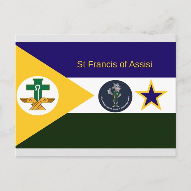 St Francis Of Assisi Holiday Postcard (Front)