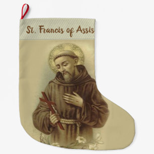 St. Francis of Assisi Large Christmas Stocking