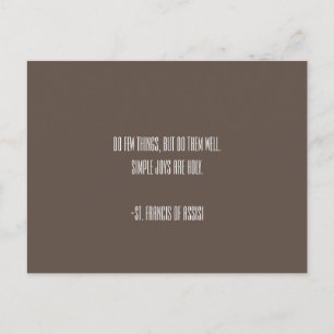 St. Francis of Assisi Postcard