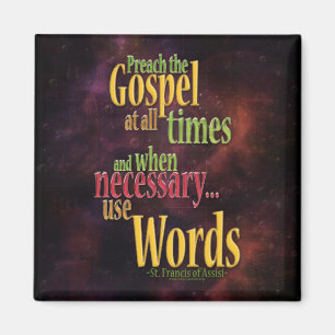 St. Francis of Assisi Quote Magnet