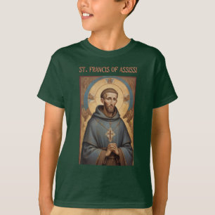 St. Francis of Assisi Roman Catholic Kids T-Shirt