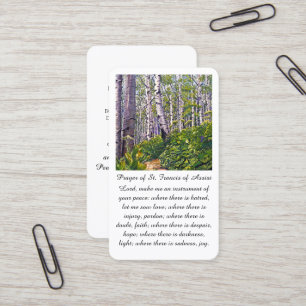 St. Francis of Assisi Sympathy Prayer Card
