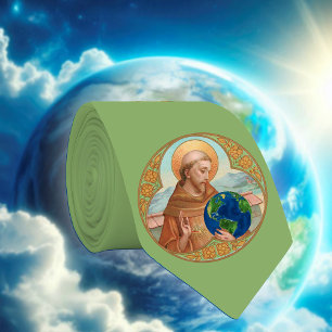 St. Francis of Assisi & The Environment (Green//B) Tie