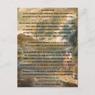 St. Francis of Assisi & The Rainbow Bridge Postcard