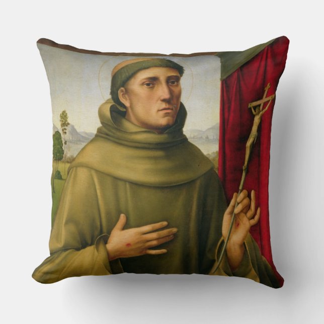 St. Francis of Assissi, c.1490 (tempera on panel) Cushion (Front)