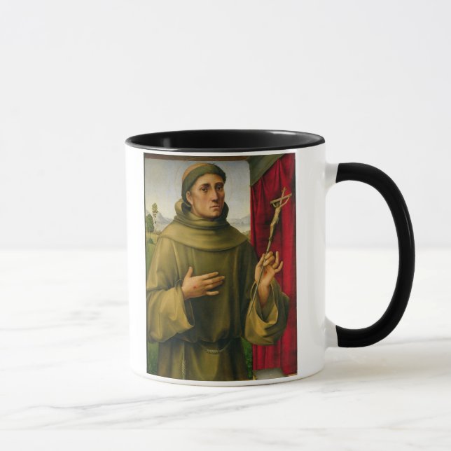 St. Francis of Assissi, c.1490 (tempera on panel) Mug (Right)