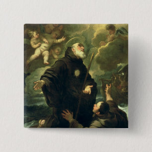 St Francis of Paola, 1416-1507) 15 Cm Square Badge