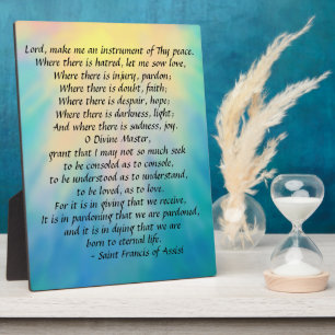 St. Francis' Prayer Plaque