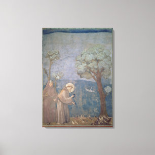 St. Francis Preaching to the Birds, 1297-99 Canvas Print