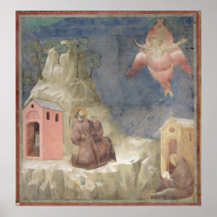 St. Francis Receiving the Stigmata, 1297-99 Poster