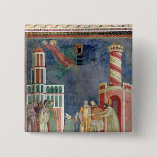 St. Francis Releases the Heretic, 1297-99 15 Cm Square Badge