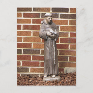 St. Francis Statue Postcard