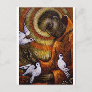 St. Francis with Doves, Postcard, Mug, Hat, iPhone Postcard