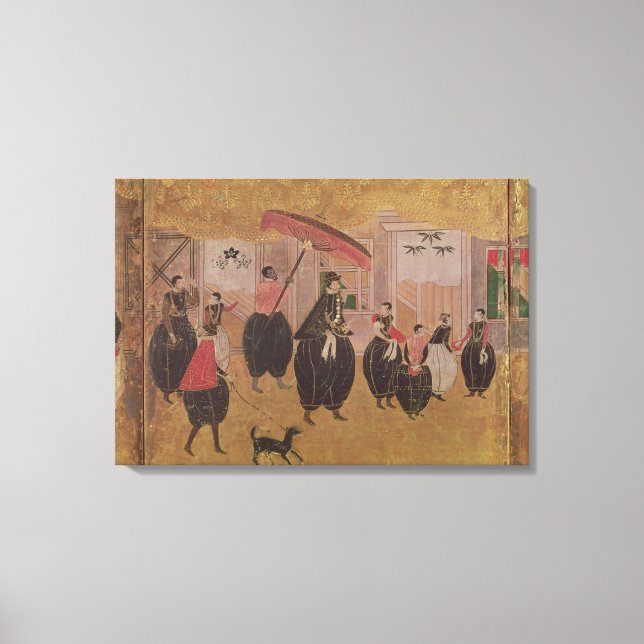 St. Francis Xavier  and his entourage Canvas Print (Front)