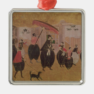 St. Francis Xavier  and his entourage Metal Tree Decoration