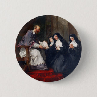 St. Francoise with St. Jeanne 6 Cm Round Badge