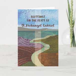 St. Gabriel the Archangel Feast Day Blessings Road Card
